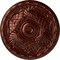 Ekena Millwork Amelia Ceiling Medallion (Fits Canopies up to 4 1/8"), Hnd-Painted Antique Copper, 15 3/4"OD x 5/8"P CM16AMACS - alternate 1